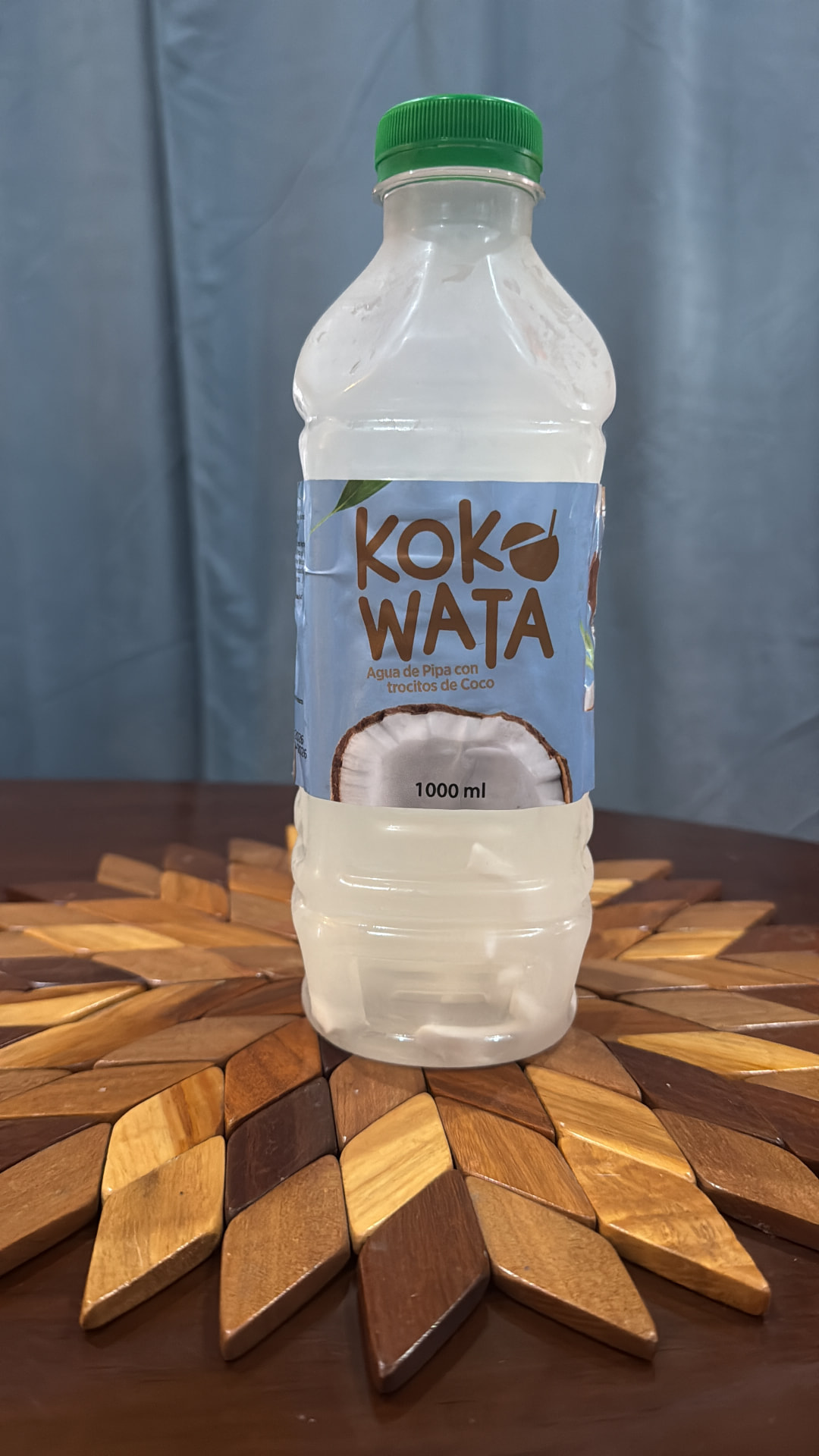 Bottle of premium Costa Rican coconut water