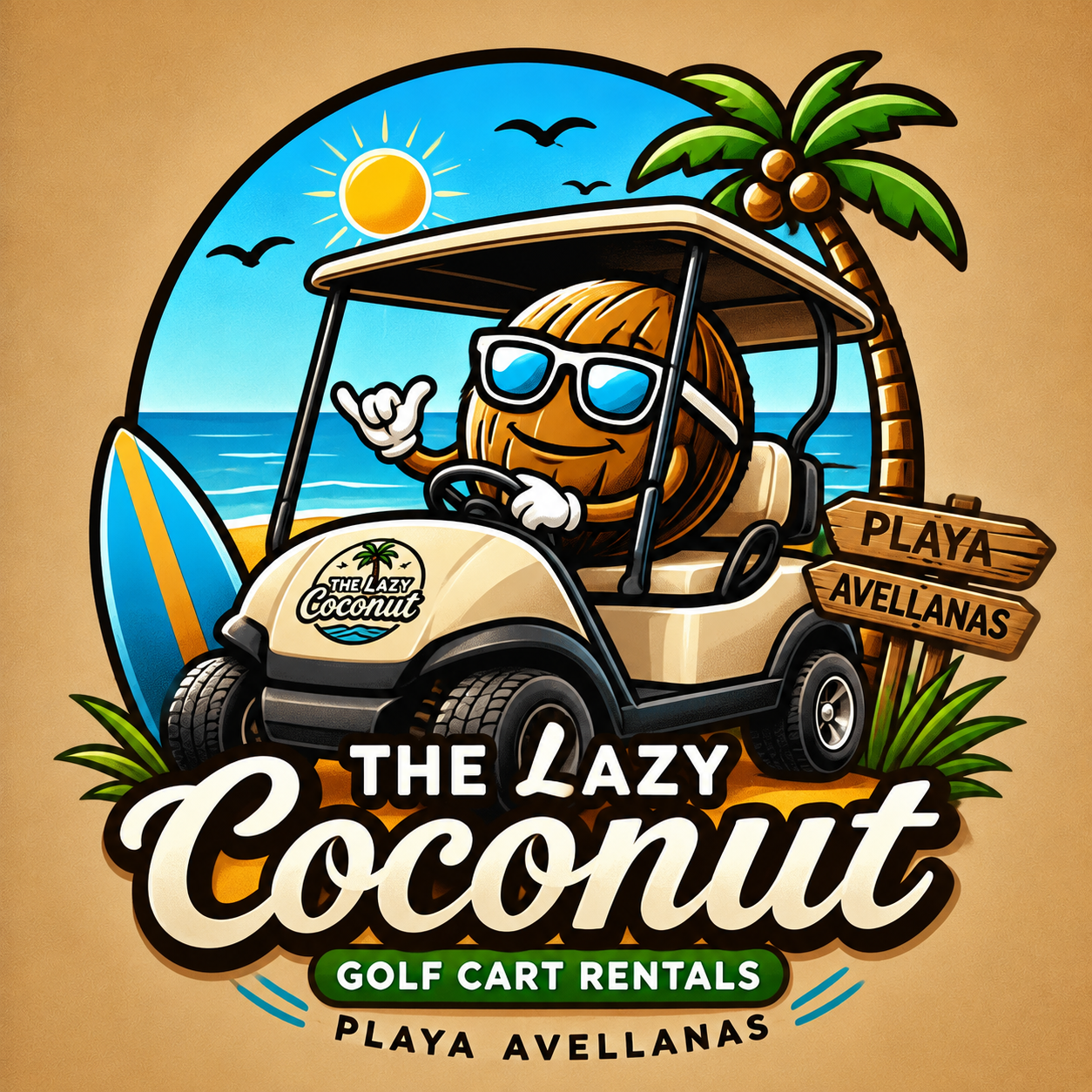 The Lazy Coconut — Playa Avellanas